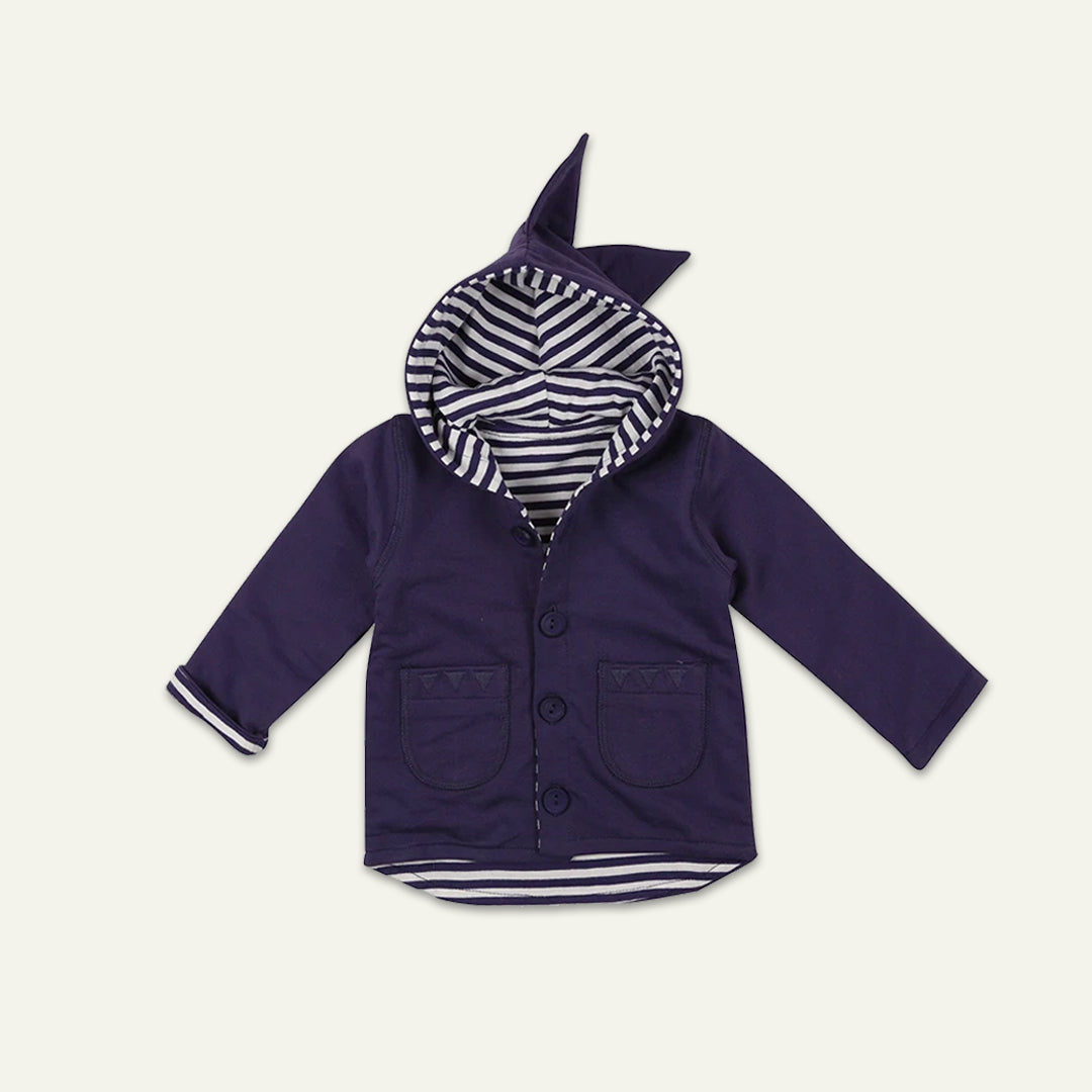 Dinosaur Spike hooded reversible stripe Jacket - image 1