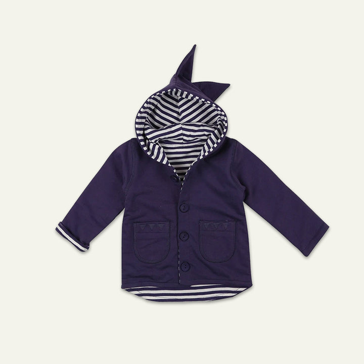 Dinosaur Spike hooded reversible stripe Jacket - image 1