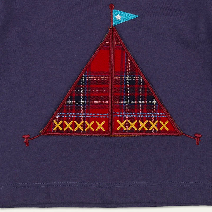 organic cotton Multicoloured Check Print Top And Legging Set - image 3