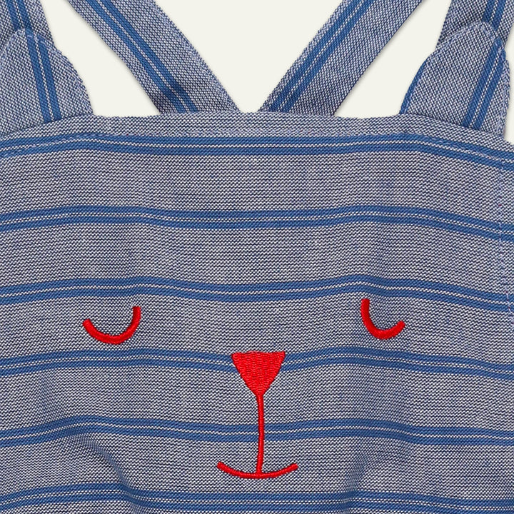 sustainable stripe sleeveless stripe romper - image 4