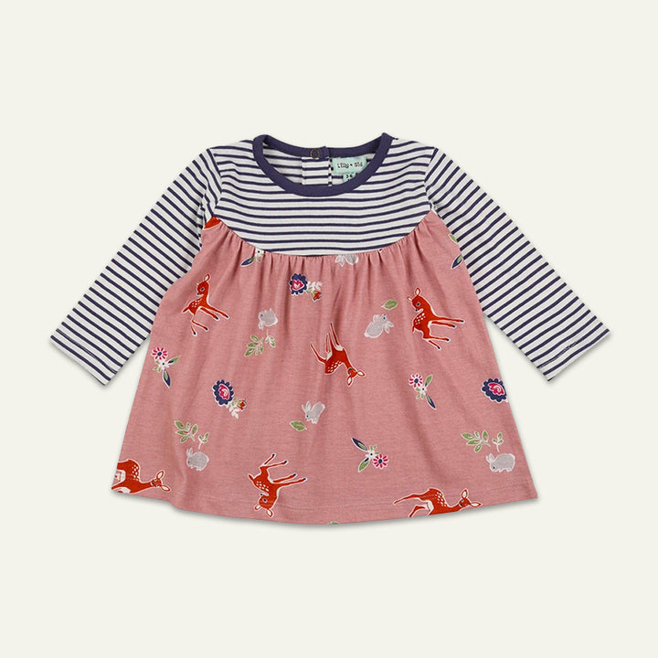 organic cotton Multicoloured Deer Print Dress - image 1