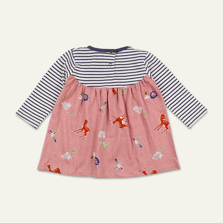 organic cotton Multicoloured Deer Print Dress - image 2