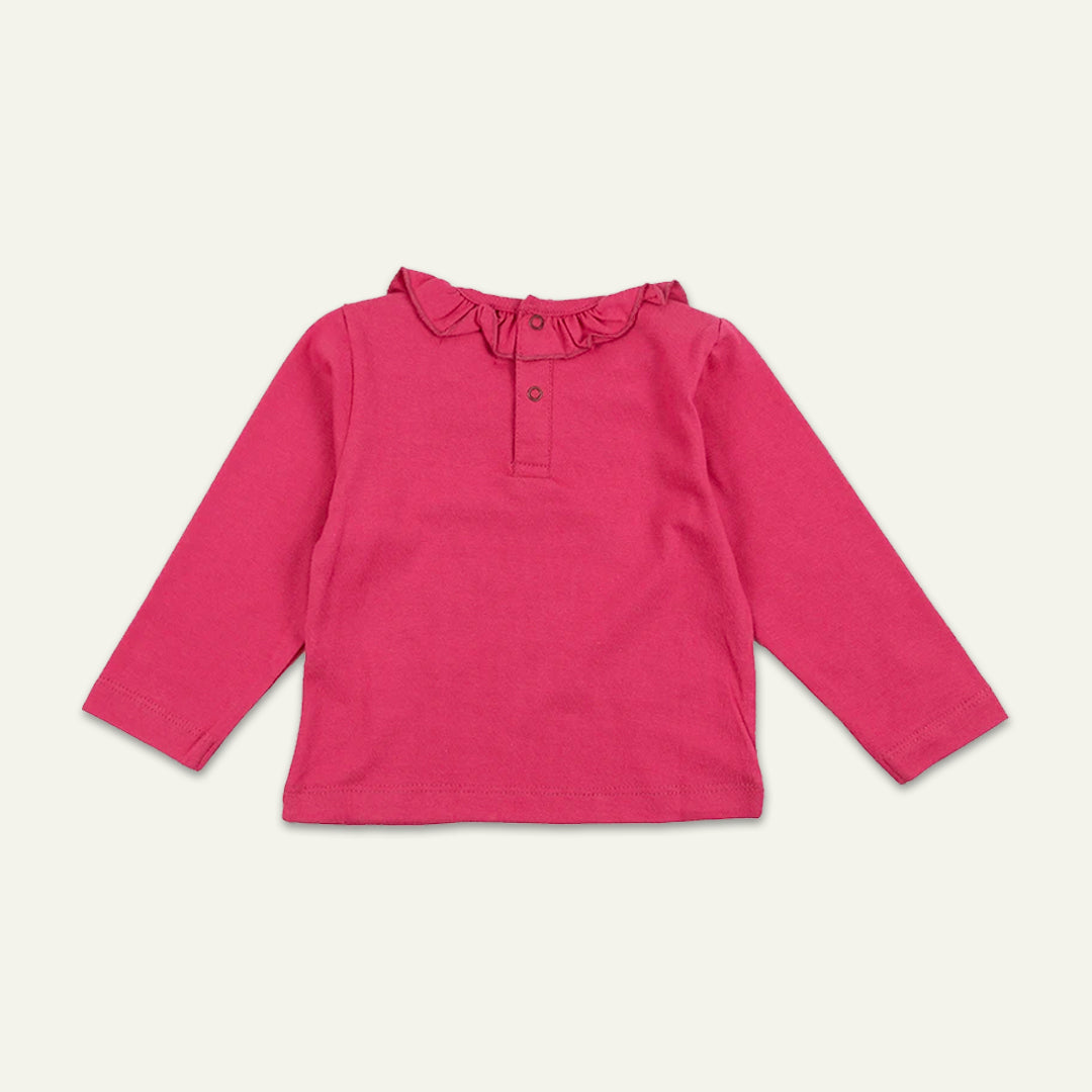 organic cotton Frill Neck full sleeve top - image 2