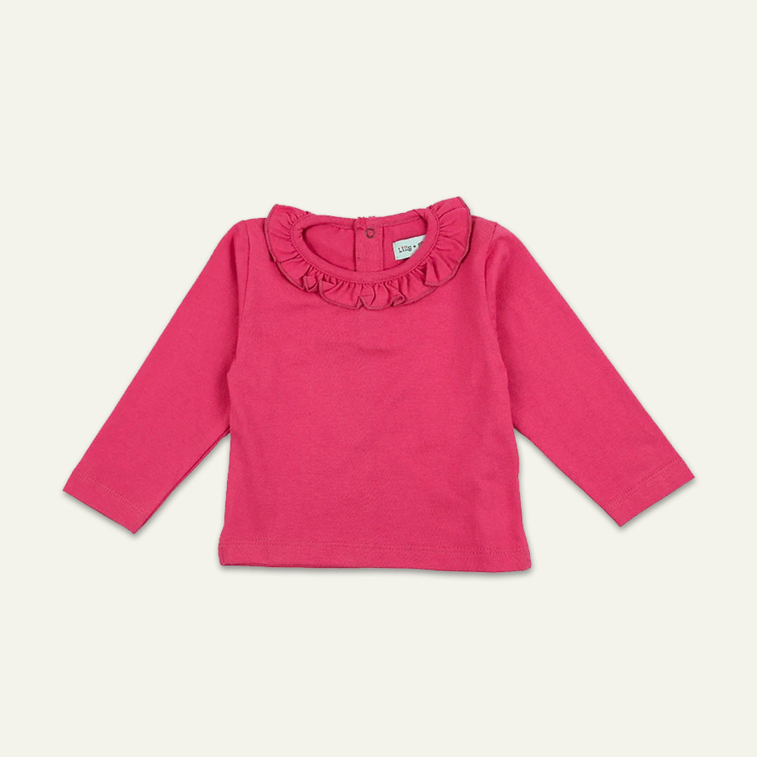organic cotton Frill Neck full sleeve top - image 1