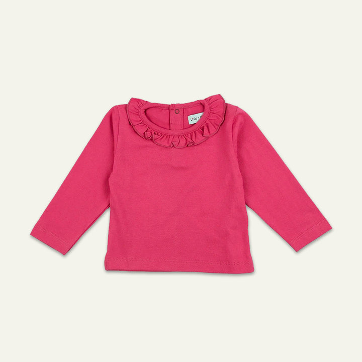 organic cotton Frill Neck full sleeve top - image 1