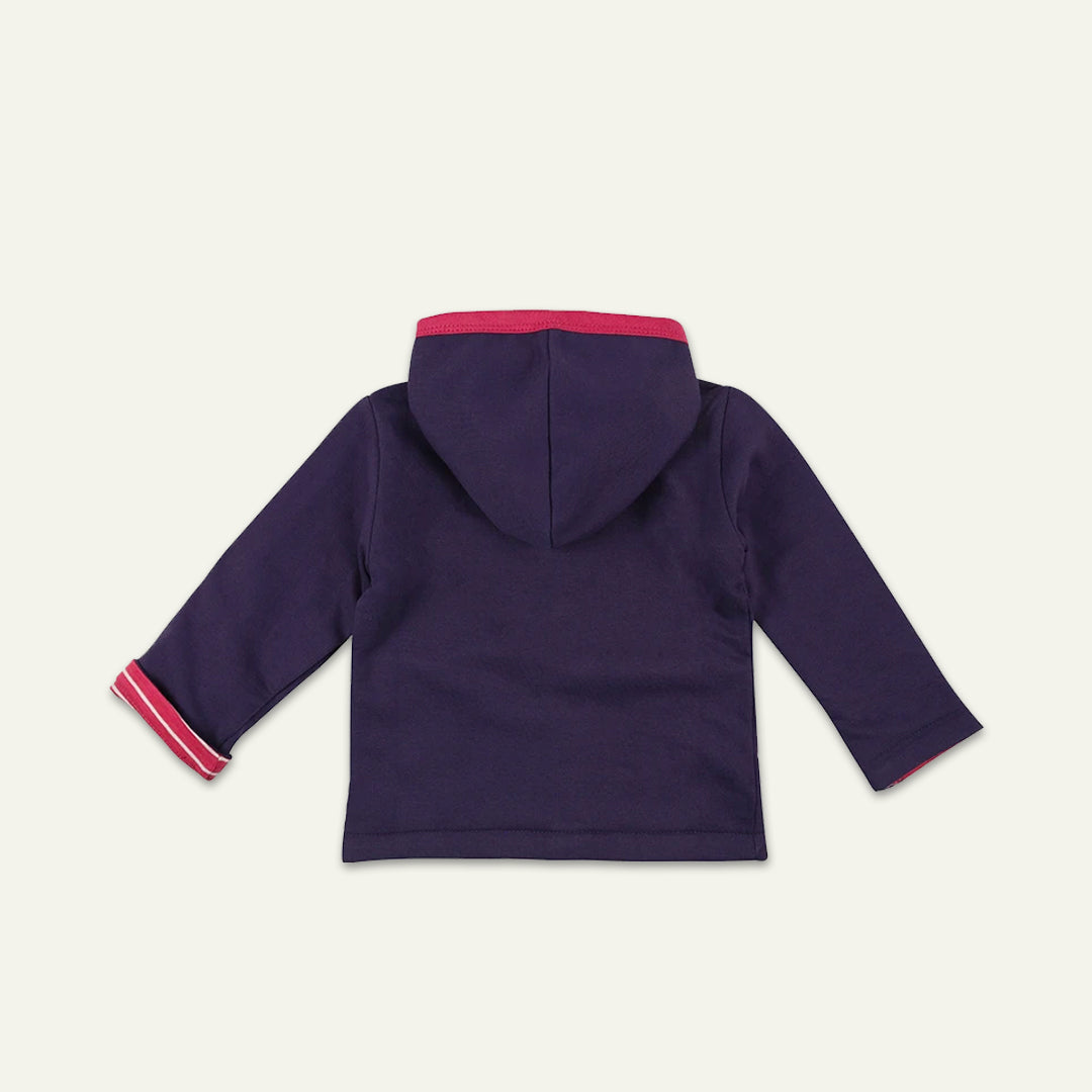 organic cotton Multicoloured Stripe Print and plain reversible Jacket - image 5