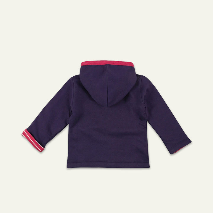 organic cotton Multicoloured Stripe Print and plain reversible Jacket - image 5