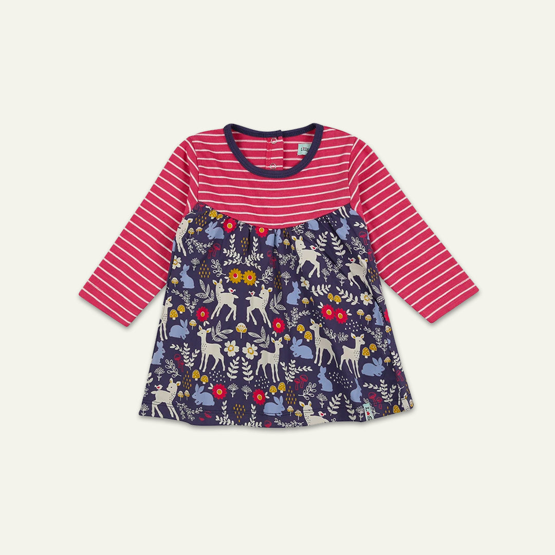organic cotton Multicoloured Woodland Animal Print Dress - image 1