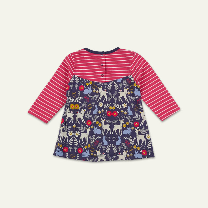 organic cotton Multicoloured Woodland Animal Print Dress - image 4