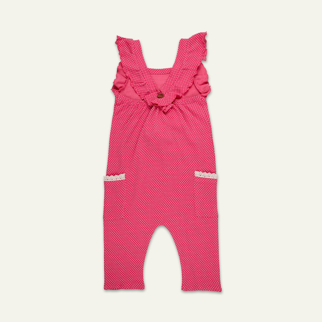 organic cotton lace inserts sleeveless jumpsuit - image 2